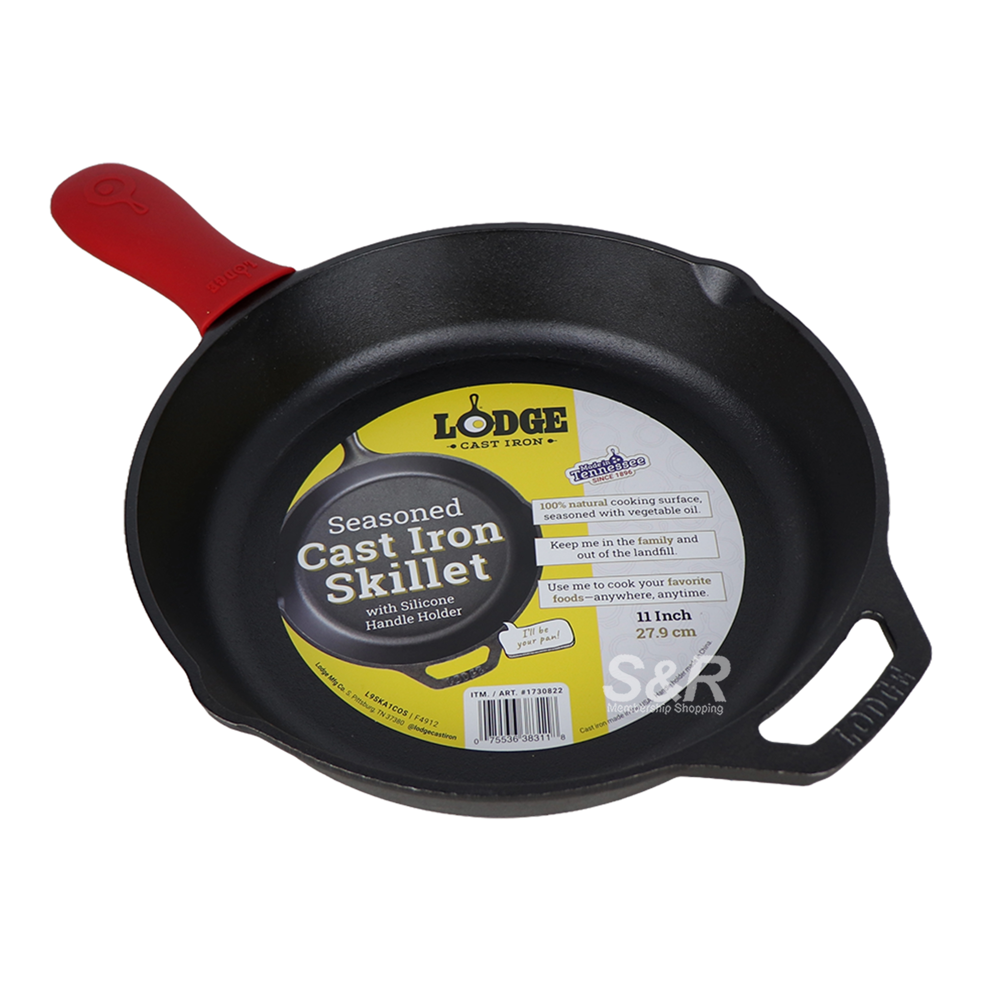 Lodge Seasoned Cast Iron Skillet 11in